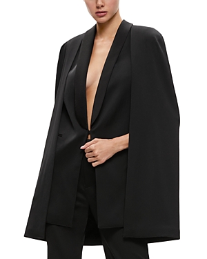 Alice+Olivia Merrie Shawl Collar Coat