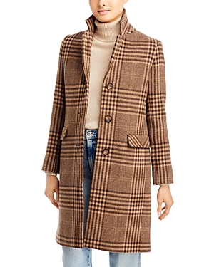 Cinzia Rocca Plaid Wool-Blend Coat