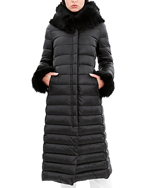 Dawn Levy Lexie Shearling Trim Puffer Coat