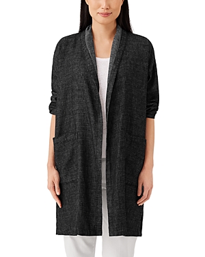 Eileen Fisher High Collar Kimono Coat