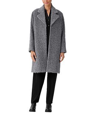 Eileen Fisher Notched Lapel Alpaca Coat