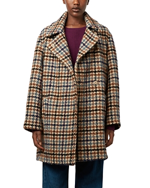 Gerard Darel Saleha Plaid Coat