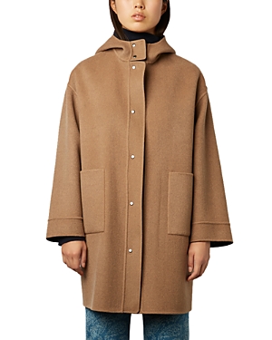 Gerard Darel Sandrina Hooded Wool Coat