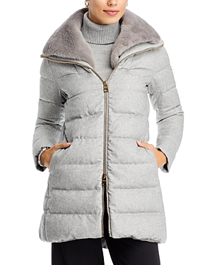 Herno Silk & Cashmere A-Line Puffer Coat