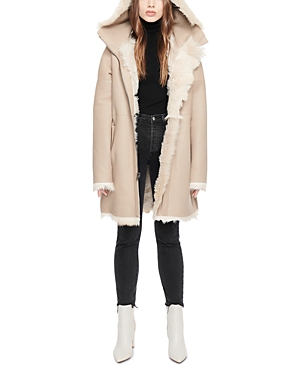 HiSO Capsule Hooded Reversible Shearling Coat