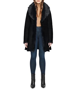 HiSO Sancy Toscana Trimmed Shearling Coat