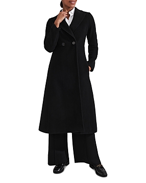 Hobbs London Blair Notch Collar Long Coat