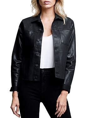 L'Agence Janelle Coated Trucker Jacket