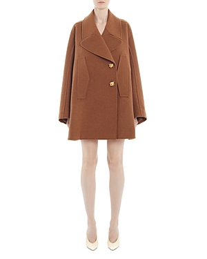 Lanvin Caban Tailored Wool Coat