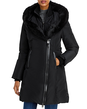 Mackage Kay Hooded Down Shearling Coat