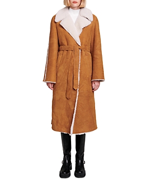 Maje Gapite Shearling Coat