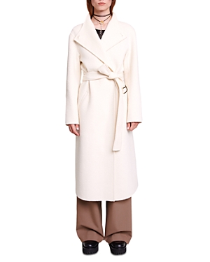 Maje Genesis Belted Long Coat