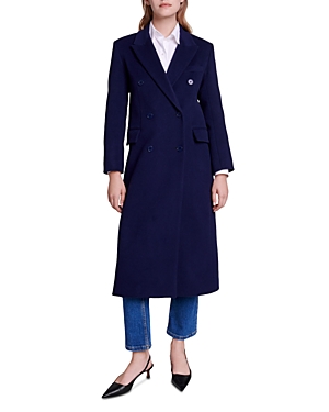 Maje Giorgina Wool Blend Coat