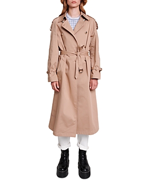 Maje Grenchie Belted Trench Coat