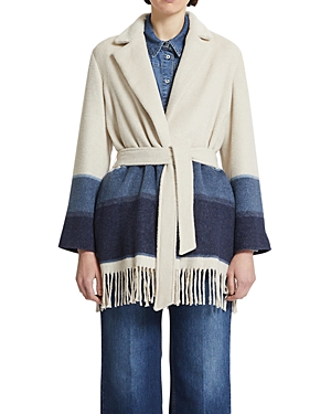 Marella Lodi Fringe Hem Coat