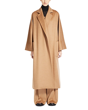 Max Mara Olea Oversized Camel Wrap Coat