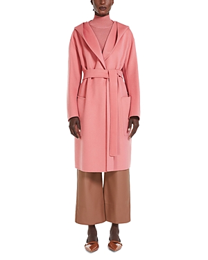 Max Mara Priscilla Hooded Wool Wrap Coat