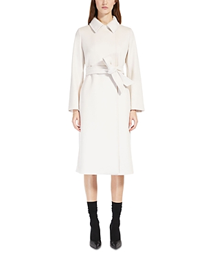 Max Mara Studio Wool Belted Robe Coat