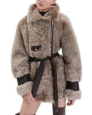 Nicole Benisti Elizabeth Shearling Belted Coat - 100% Exclusive