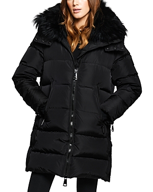 Sam. Addison Shearling Trim Puffer Coat