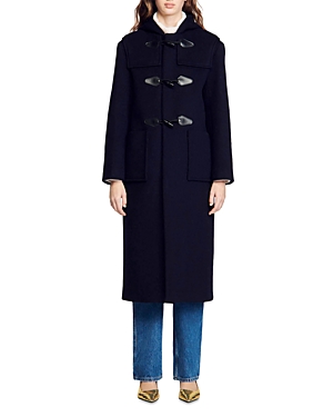 Sandro Duffyle Hooded Toggle Coat