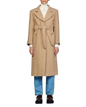 Sandro Linoy Slim Fit Long Coat