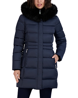 Tahari Dana Quilted Hooded Coat