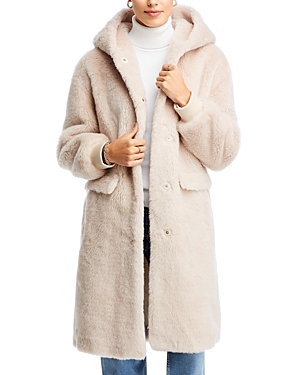 Yves Salomon Hooded Wool Coat