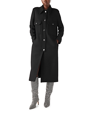 ba & sh Balmacaan Long Coat