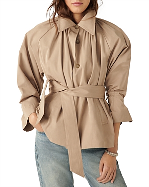 ba & sh Isma Cropped Trench Coat