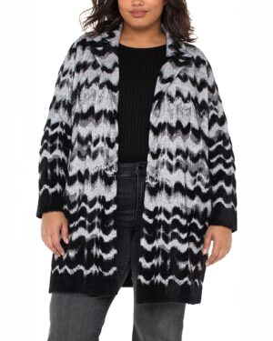 Liverpool Los Angeles Plus Open Front Sweater Coat