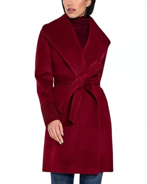 Sentaler Shawl Collar Wrap Coat