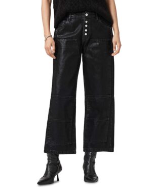 Allsaints Tay Carpenter Jeans in Coated Black