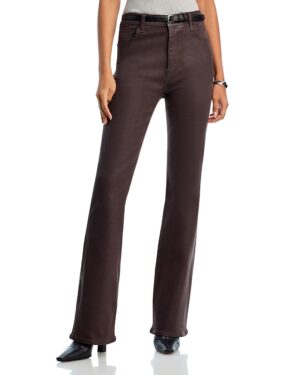 Frame The Reboot High Rise Coated Jeans in Truffle