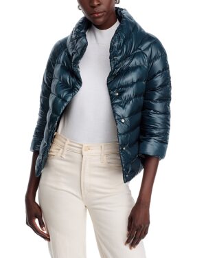 Herno Sofia Iconico Cropped Down Puffer Coat