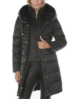 Tahari Casey Hooded Puffer Coat