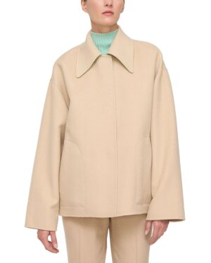 Lafayette 148 New York Oversized Reversible Point Collar Swing Coat
