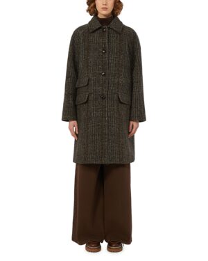 Weekend Max Mara Weekend 2 Pitone Wool Blend Coat